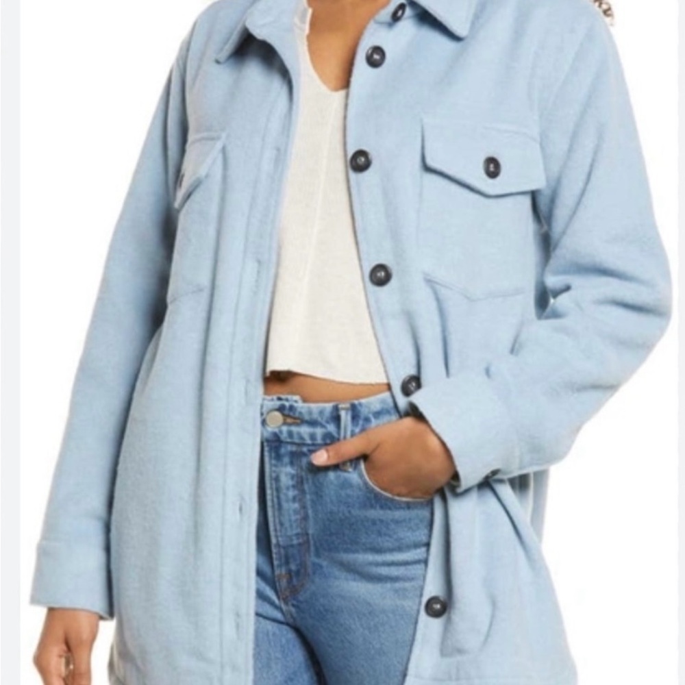 Thread and Supply/ light Blue/ Shacket / size L